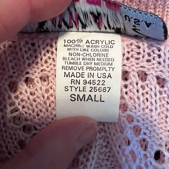 3 for $30! Say what light pink shirt sleeve cardigan - Picture 5 of 10